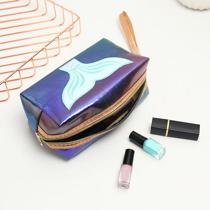 PU Laser Fishtail Portable Large Capacity Makeup Toiletries Bag(Symphony Color) - Storage Boxes by PMC Jewellery | Online Shopping South Africa | PMC Jewellery