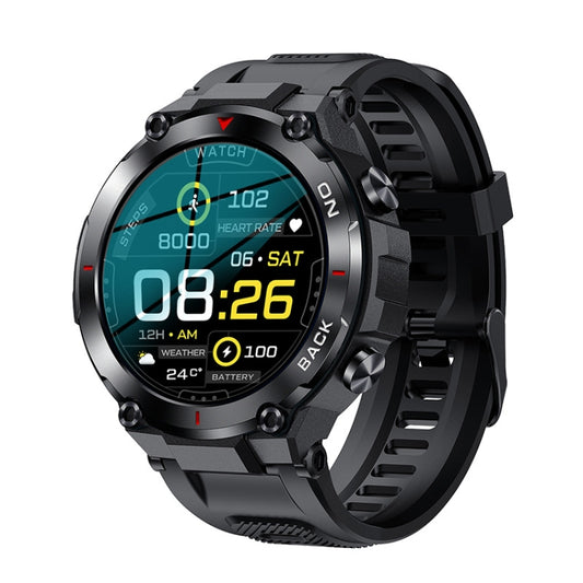 K37 1.32 Inch Heart Rate Monitoring Smart Watch With GPS Positioning Function(Black) - Smart Watches by PMC Jewellery | Online Shopping South Africa | PMC Jewellery | Buy Now Pay Later Mobicred