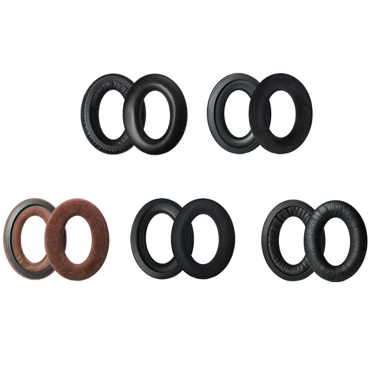 2 PCS Headset Earmuffs Sponge Case For Sennheiser PXC450/PXC350/PC350, Spec: Wrinkled Leather - Earmuff & Pad by PMC TechLife | Online Shopping South Africa | PMC TechLife
