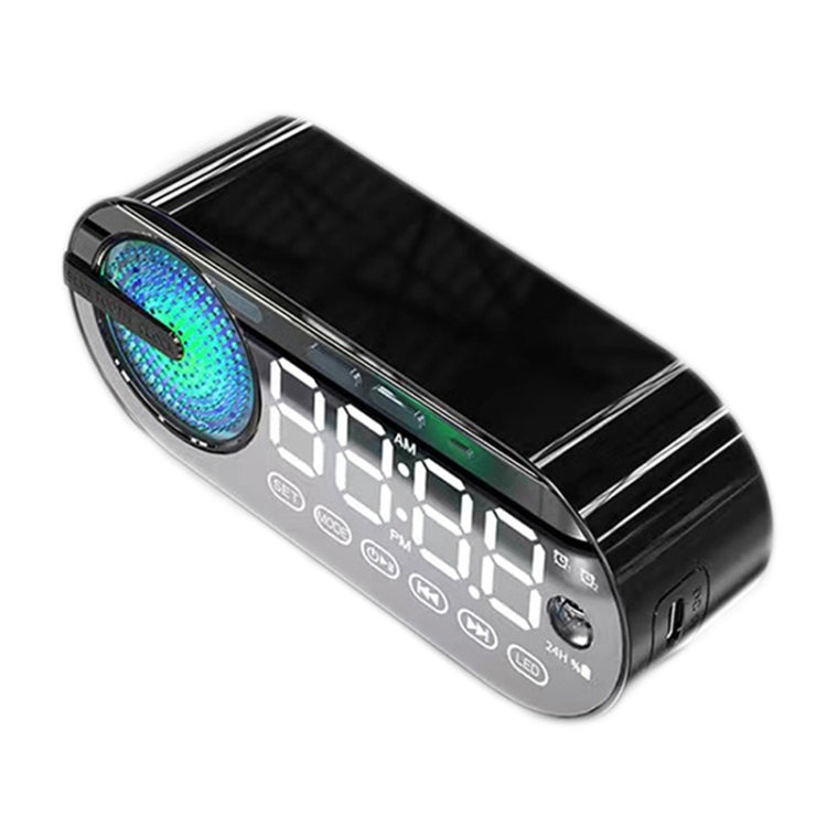 RBT-G30 Mirror Colorful Light Subwoofer Bluetooth Alarm Clock Audio, Spec: Sensor Version (Black) - Desktop Speaker by PMC TechLife | Online Shopping South Africa | PMC TechLife