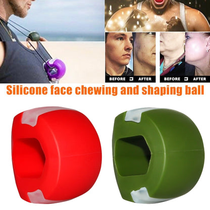 3PCS 2nd Generation Masseter Ball Mandibular Trainer Facial Muscle Trainer Silicone Face-Lifting Device(Red) - Corrector by PMC Jewellery | Online Shopping South Africa | PMC Jewellery