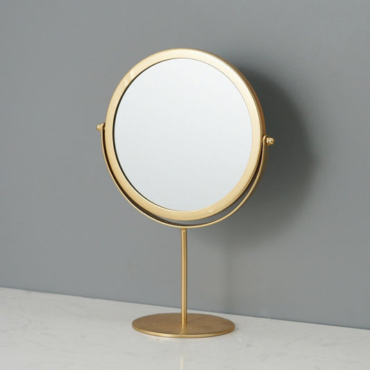 Desktop Makeup Mirror Simple Portable Mirror Rotating Dressing Mirror,Style: Gold High Model - Mirror by PMC Jewellery | Online Shopping South Africa | PMC Jewellery