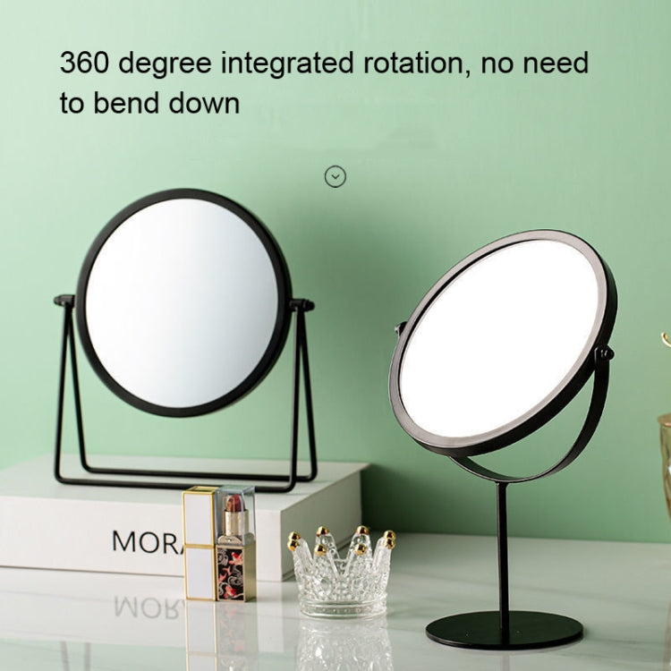 Desktop Makeup Mirror Simple Portable Mirror Rotating Dressing Mirror,Style: Black Stand Model - Mirror by PMC Jewellery | Online Shopping South Africa | PMC Jewellery