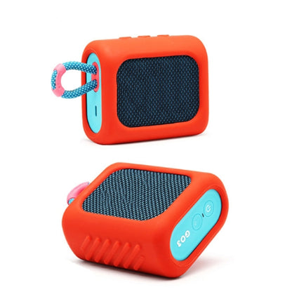 For JBL GO3 Dust-proof Silicone Case Anti-fall Speaker Case(Blue) - Protective Case by PMC Jewellery | Online Shopping South Africa | PMC Jewellery