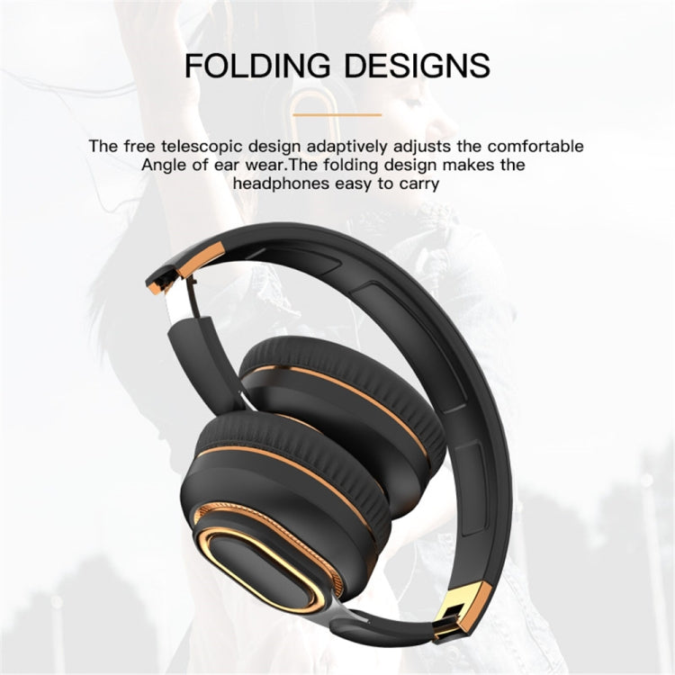 H7 Foldable Wireless Bluetooth Headset With Microphone Support TF Card, AUX(Gray) - Headset & Headphone by PMC Jewellery | Online Shopping South Africa | PMC Jewellery