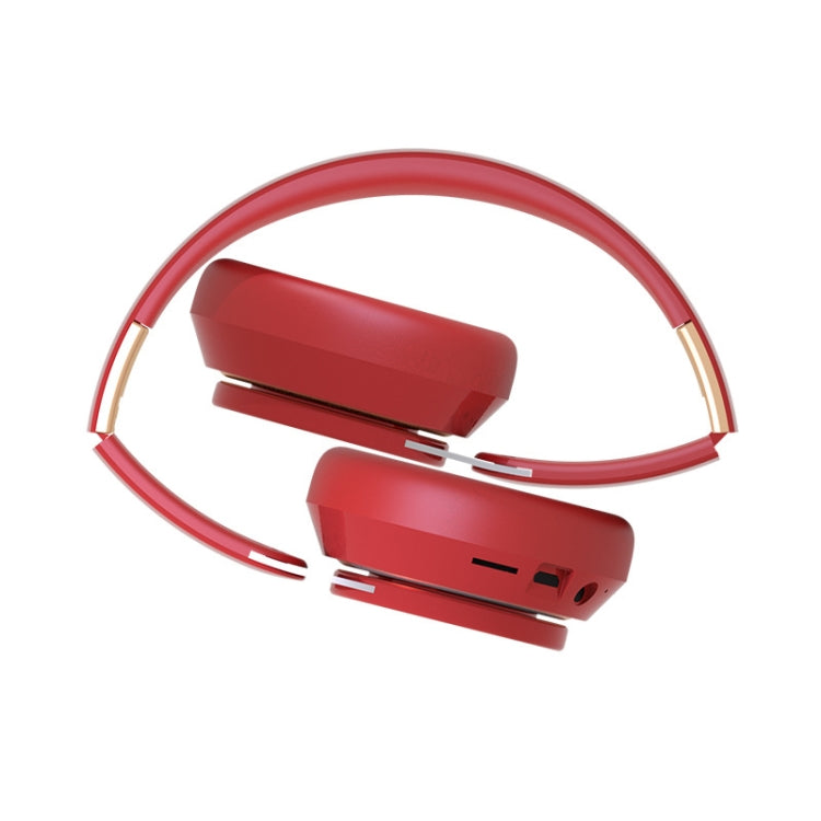 FG-07S Foldable Wireless Headset With Microphone Support AUX/TF Card(Red) - Headset & Headphone by PMC TechLife | Online Shopping South Africa | PMC TechLife