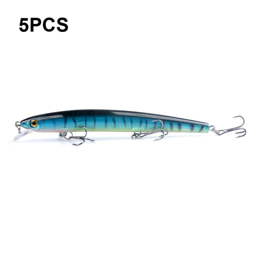 5 PCS M0231 13.5cm 15g Mino Rattle Pearl Long-distance Suspension Laser Hard Lure(1) - Fishing Lures by PMC Jewellery | Online Shopping South Africa | PMC Jewellery