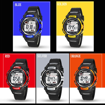 SYNOKE 99569 Children LCD Luminous Waterproof Electronic Sports Watch(Black Blue) - LED Digital Watches by SYNOKE | Online Shopping South Africa | PMC Jewellery | Buy Now Pay Later Mobicred