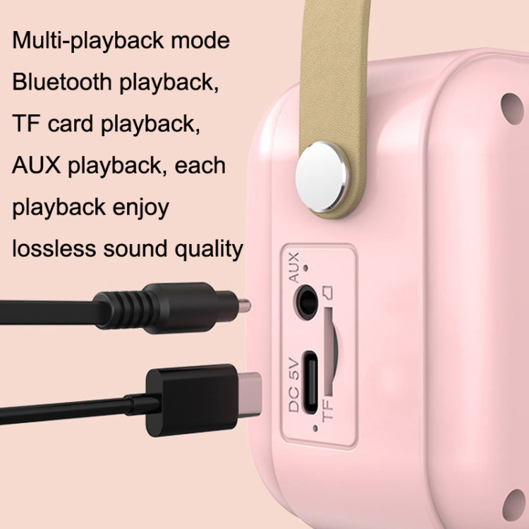 POLVCDG B152 Multi-Functional Small Family KTV Karaoke Microphone Sound Integration(Pink) - Desktop Speaker by POLVCDG | Online Shopping South Africa | PMC Jewellery