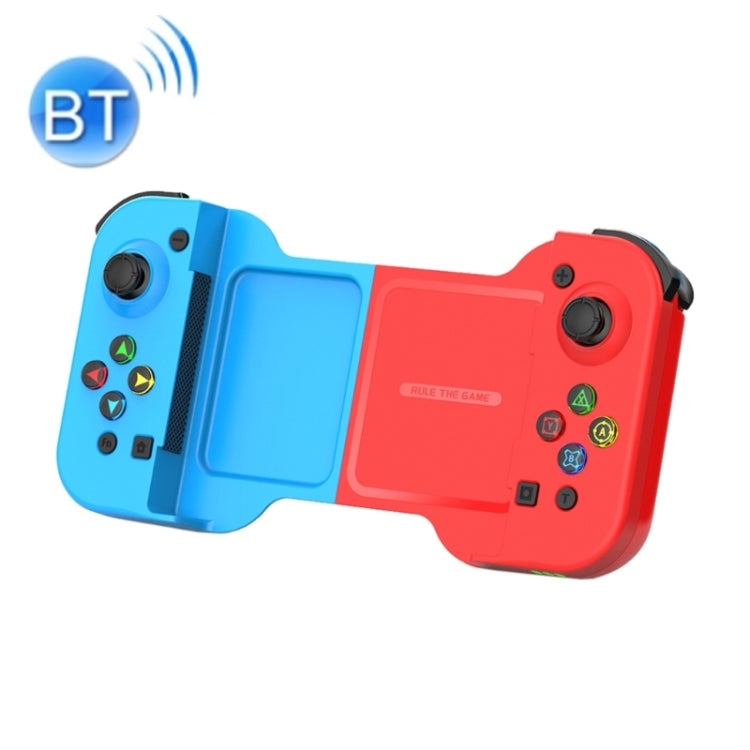 D5 Wireless Bluetooth Game Controller Joystick For IOS/Android For SWITCH/PS3/PS4(Red Blue) - Controller Gamepad by PMC Jewellery | Online Shopping South Africa | PMC Jewellery