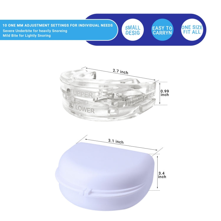 Dental Tray Adjustable Bite Sleep Aid Anti-Snoring Teeth Whitening Sports Braces(White) - Anti Snoring Tools by PMC Jewellery | Online Shopping South Africa | PMC Jewellery | Buy Now Pay Later Mobicred