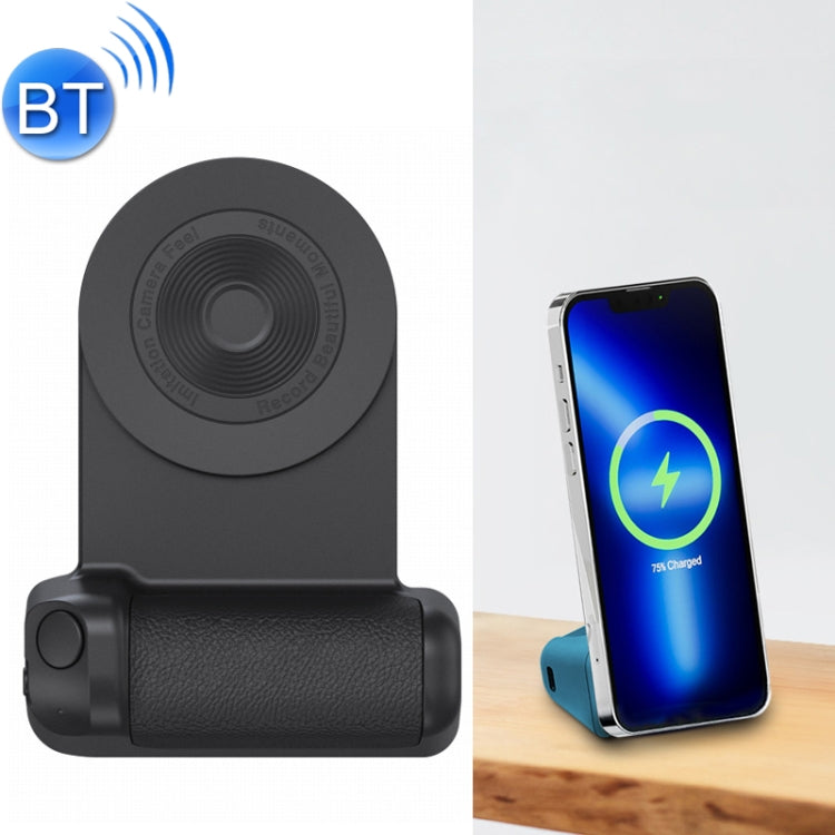 BBC-8 3 In1 Magnetic Absorption Wireless Charging Phone Stand Bluetooth Handheld Selfie Stick, Style: Upgrade Model(Black) - Multifunction Charger by PMC TechLife | Online Shopping South Africa | PMC TechLife