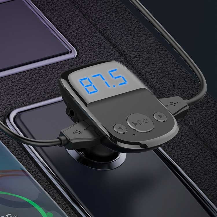 LDNIO C706Q QC3.0+AUTO-ID Car Bluetooth FM Music Digital Display Car Charger with Micro USB Cable - Car Charger by LDNIO | Online Shopping South Africa | PMC Jewellery