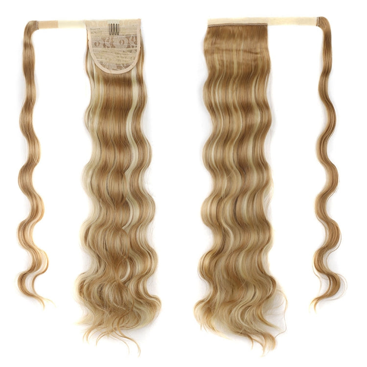 MST08 Adhesive Tie-On Wigs Ponytail Fluffy Long Curly Wigs High-Ponytail(27H613) - Wigs by PMC Jewellery | Online Shopping South Africa | PMC Jewellery