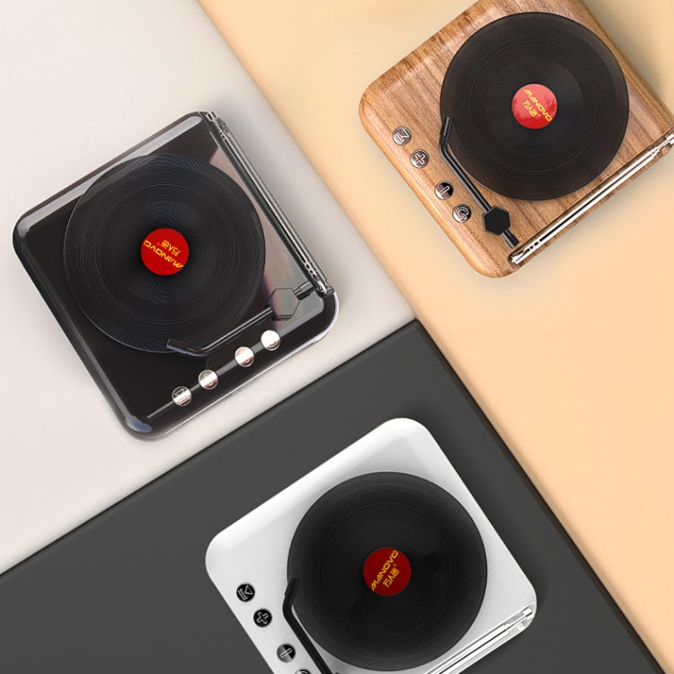 Manovo H3 Retro Vinyl Record Player Shape Mini Bluetooth Speaker, Color: White - Desktop Speaker by PMC TechLife | Online Shopping South Africa | PMC TechLife