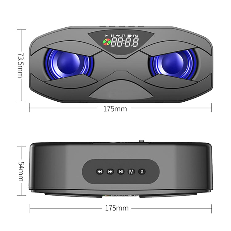 M5 Portable 6D Surround Sound Digital Display Bluetooth Speaker(Pink) - Desktop Speaker by PMC TechLife | Online Shopping South Africa | PMC TechLife