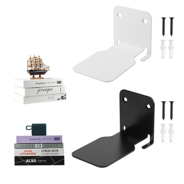 Hidden Stainless Steel Suspended Bookshelf Wall Support Frame Wall Mounted Bracket(White) - Desktop Holder by PMC TechLife | Online Shopping South Africa | PMC TechLife