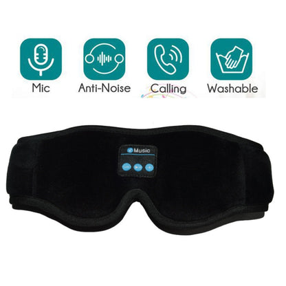 Bluetooth5.0 Sleep Eye Mask 3D Wireless Music Sleep Headphones(Black) - Eye Masks by PMC Jewellery | Online Shopping South Africa | PMC Jewellery