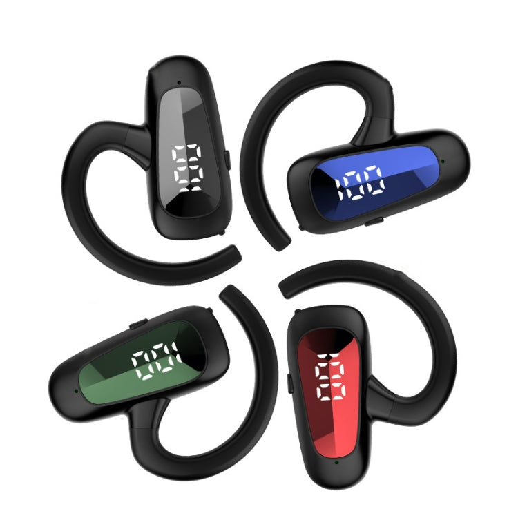 Bone Conduction Concepts Digital Display Stereo Bluetooth Earphones, Style: Single Ear(Black) - Bluetooth Earphone by PMC TechLife | Online Shopping South Africa | PMC TechLife
