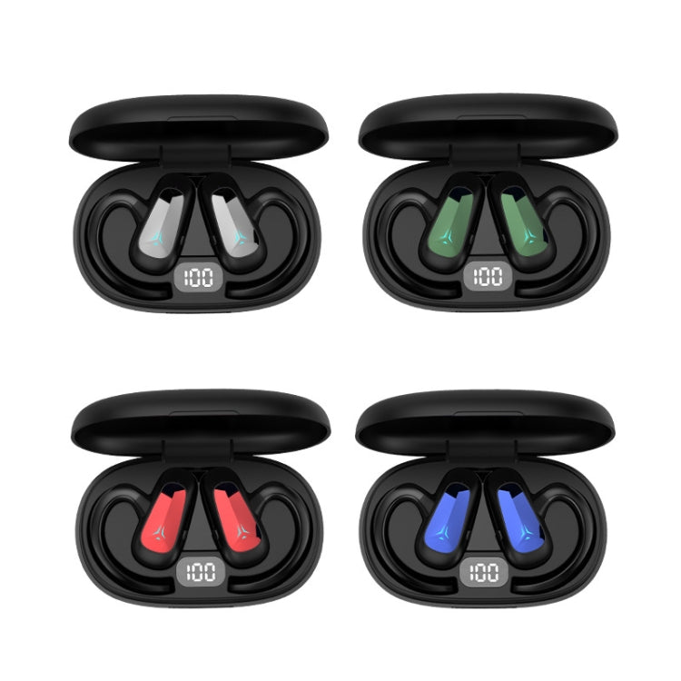 Bone Conduction Concepts Digital Display Stereo Bluetooth Earphones, Style: Dual Ears With Charging Warehouse(Red) - Bluetooth Earphone by PMC TechLife | Online Shopping South Africa | PMC TechLife