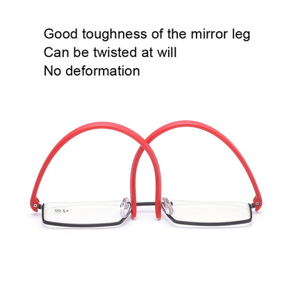 TR90 Seniors Clear Glasses With Portable Case Lightweight Presbyopic Glasses, Degree: +2.50(Brown) - Presbyopic Glasses by PMC Jewellery | Online Shopping South Africa | PMC Jewellery | Buy Now Pay Later Mobicred