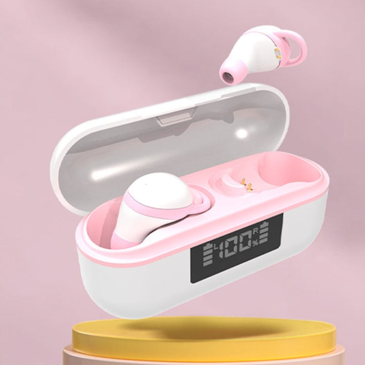 X999 Mini Wireless Noise Reduction With Digital Display Charging Bin Bluetooth Earphone(Pink) - Bluetooth Earphone by PMC Jewellery | Online Shopping South Africa | PMC Jewellery