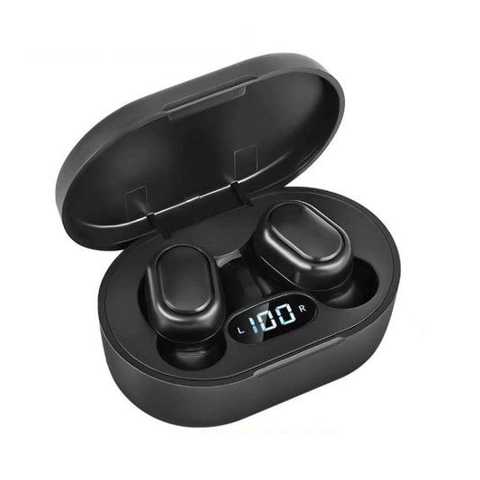 E7s Digital Sports Waterproof TWS Bluetooth 5.0 In-Ear Headphones(Black) - TWS Earphone by PMC Jewellery | Online Shopping South Africa | PMC Jewellery