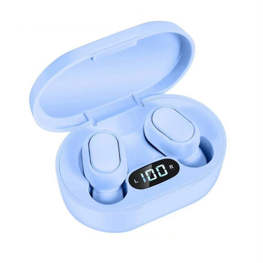 E7s Digital Sports Waterproof TWS Bluetooth 5.0 In-Ear Headphones(Blue) - TWS Earphone by PMC Jewellery | Online Shopping South Africa | PMC Jewellery