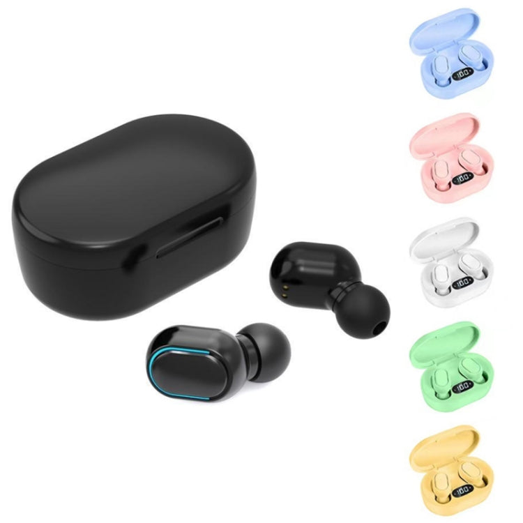 E7s Digital Sports Waterproof TWS Bluetooth 5.0 In-Ear Headphones(Yellow) - TWS Earphone by PMC TechLife | Online Shopping South Africa | PMC TechLife