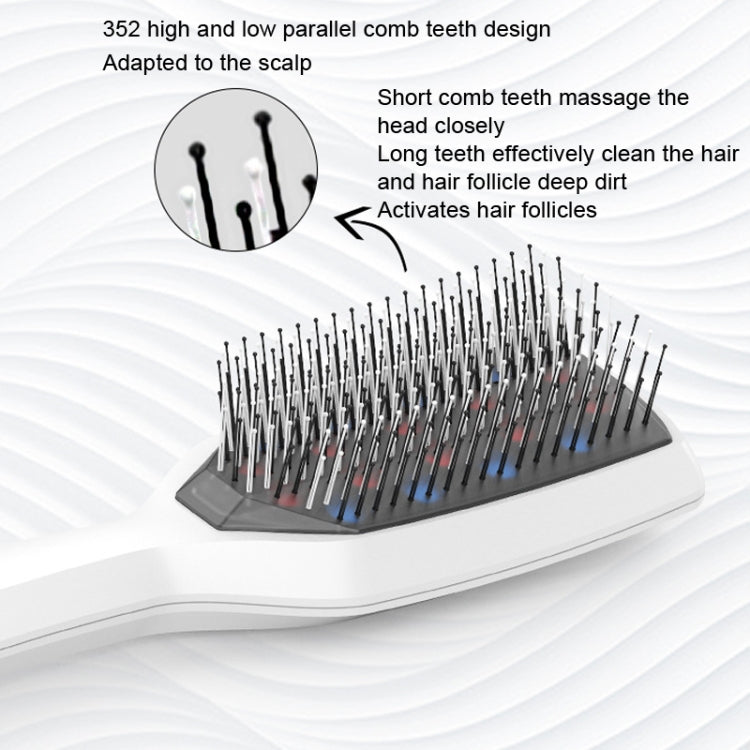 KAKUSAN KKS-203 Red Light Vibration Hair Comb Light Therapy Scalp Massage Instrument(White) - Hair Care by KAKUSAN | Online Shopping South Africa | PMC Jewellery | Buy Now Pay Later Mobicred