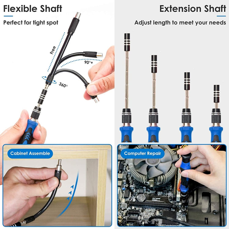 142 In 1 Precision Screwdriver Set Magnetic Screw Driver Bit Kit For PC Phone Repair Tool - Screwdriver Set by PMC TechLife | Online Shopping South Africa | PMC TechLife