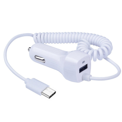 522AL Fast Charging With Cable Car Charging, Output Interface: Type-C/USB-C (White) - Car Charger by PMC Jewellery | Online Shopping South Africa | PMC Jewellery