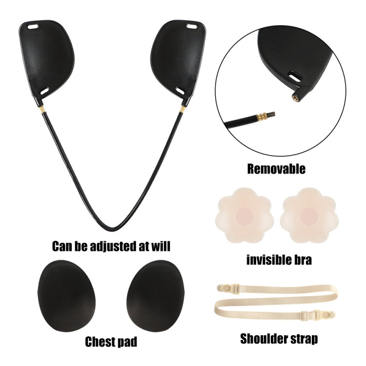 XD00001 Molding Silicone Nipple Sticker Frontless Bra Adjustable Anti-sag Push-up Bra Kit(U-type Black) - Nubra by PMC Jewellery | Online Shopping South Africa | PMC Jewellery