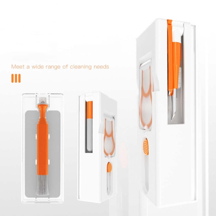 Q11 11-in-1 Multifunctional Bluetooth Headset Cleaning Pen Computer Keyboard Cleaning Kit(Orange Red) - Other Accessories by PMC Jewellery | Online Shopping South Africa | PMC Jewellery