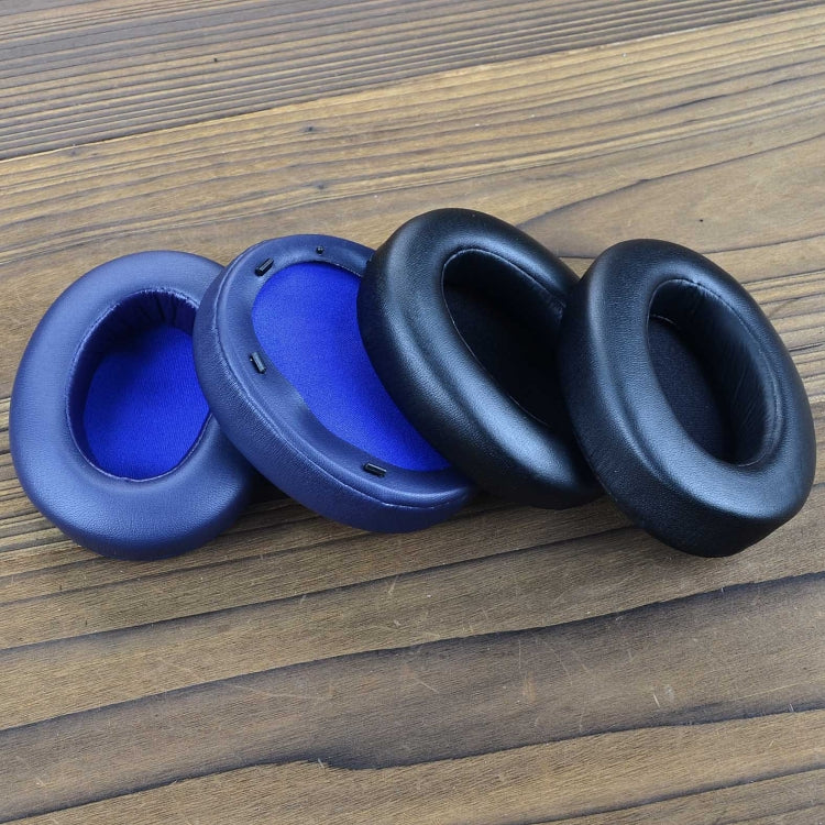 For Sony WH-XB910N XB910N 2pcs Headset Earmuffs Sponge Cover(Blue) - Earmuff & Pad by PMC TechLife | Online Shopping South Africa | PMC TechLife