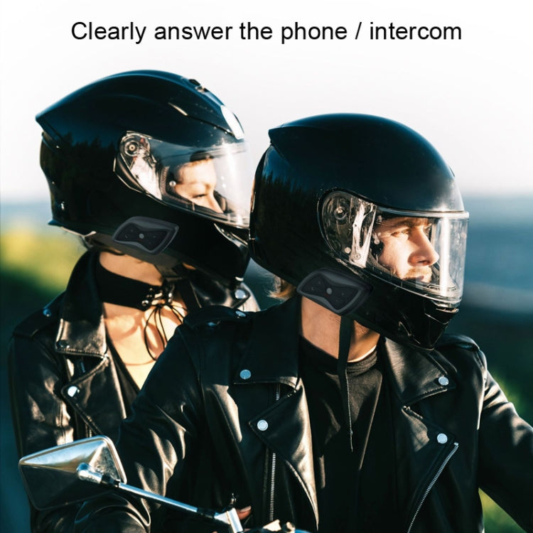 T6plus Motorcycle Helmets Smart Intercom And Bluetooth Headset - Motorcycle Walkie Talkie by PMC Jewellery | Online Shopping South Africa | PMC Jewellery