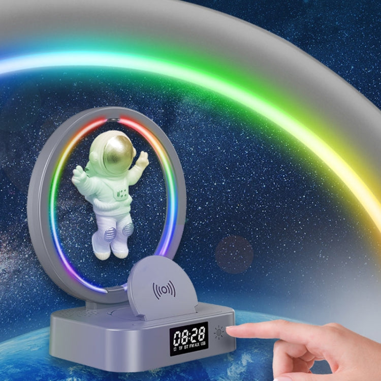 Y-558 Magnetic Levitation Astronaut TWS Bluetooth Speaker With RGB Light,Style: Golden Basic - Desktop Speaker by PMC TechLife | Online Shopping South Africa | PMC TechLife