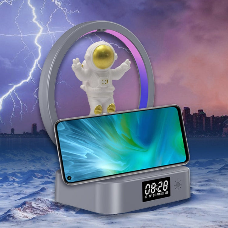 Y-558 Magnetic Levitation Astronaut TWS Bluetooth Speaker With RGB Light,Style: Golden Basic - Desktop Speaker by PMC TechLife | Online Shopping South Africa | PMC TechLife