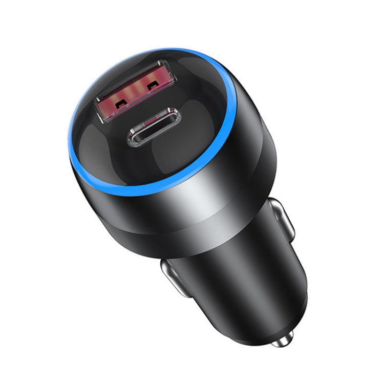 IBD355-1UC 18W+45W Smart Car Charger Dual-port Metal Phone Fast Charger(QC3.0+PD 3.0) - Car Charger by PMC Jewellery | Online Shopping South Africa | PMC Jewellery