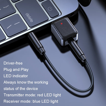 RX-TX-413 USB Bluetooth Receiving Launch 2 In 1 Adapter(Black) - Audio Receiver Transmitter by PMC Jewellery | Online Shopping South Africa | PMC Jewellery