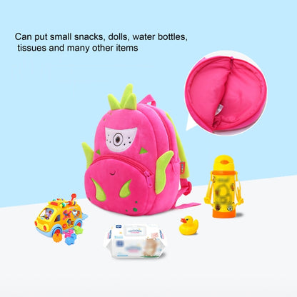 Vegetable Fruit Series Cartoon Plush Kids Backpack Children School Bags(Watermelon) - Kids Bags by PMC Jewellery | Online Shopping South Africa | PMC Jewellery