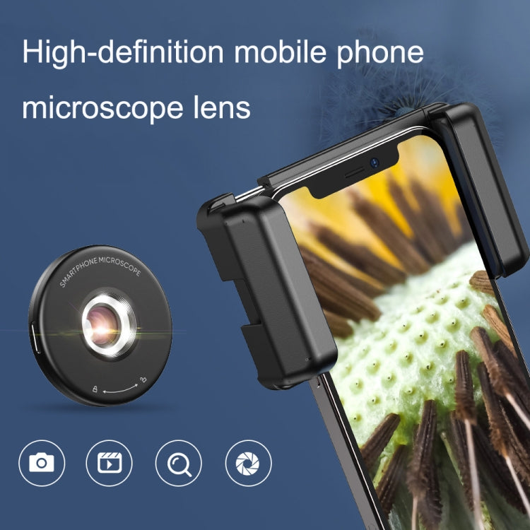 APEXEL  APL-MS009 100X Magnification Jewelry Appraisal Macro Mobile Phone Microscope Lens with LED - Macro & Wide-angle by APEXEL | Online Shopping South Africa | PMC Jewellery | Buy Now Pay Later Mobicred