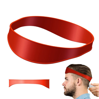 Salon Neck Hair Line Guide Barber Trim Ruler Hair DIY Tool Hair Trimming Template Tools(Red) - Hair Trimmer by PMC Jewellery | Online Shopping South Africa | PMC Jewellery