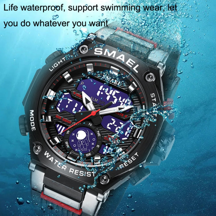 SMAEL 8069 Outdoor Multifunctional Waterproof Sports Alloy Luminous Watch(Army Green) - LED Digital Watches by SMAEL | Online Shopping South Africa | PMC Jewellery | Buy Now Pay Later Mobicred