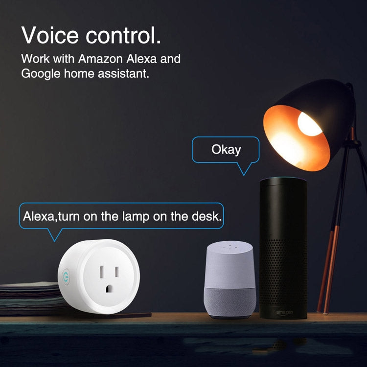 Tuya Smart App Wifi Smart Socket Phone Remote Timing Voice Switch Supports Alexa US Plug, Style: 20A Power Model - Smart Socket by PMC TechLife | Online Shopping South Africa | PMC TechLife