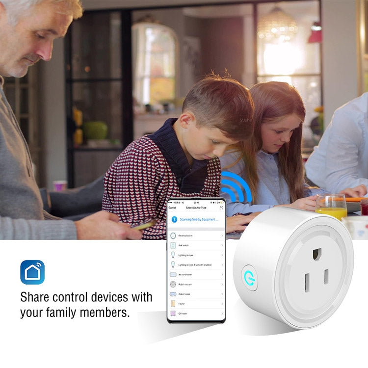 Tuya Smart App Wifi Smart Socket Phone Remote Timing Voice Switch Supports Alexa US Plug, Style: 20A Power Model - Smart Socket by PMC TechLife | Online Shopping South Africa | PMC TechLife