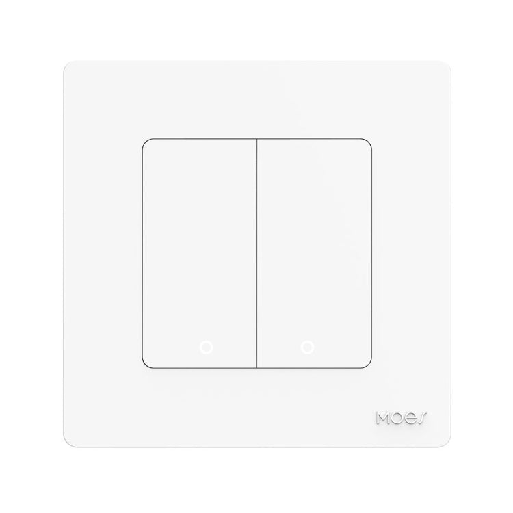 Tuya ZigBee Smart Single-fire Zero-fire Sharing Timing Voice Wall Switch EU Plug, Style: 2 Ways (White Scene Casual Post) - Smart Switch by PMC TechLife | Online Shopping South Africa | PMC TechLife