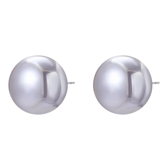 E2208-3 Gray Pearl Stud Earrings Jewelry - Clothing & Beauty by PMC Jewellery | Online Shopping South Africa | PMC Jewellery