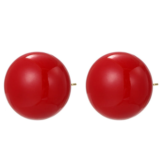 E2209-23 Red Pearl Stud Earrings Jewelry - Clothing & Beauty by PMC Jewellery | Online Shopping South Africa | PMC Jewellery