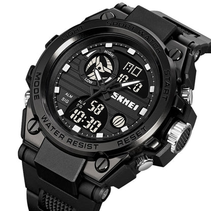 SKMEI 2031 Multifunctional Outdoor Waterproof Chronograph Men Sports Watch(Black Gold) - Silicone Strap Watches by SKMEI | Online Shopping South Africa | PMC Jewellery | Buy Now Pay Later Mobicred